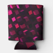 Donkerroze Rhombus: Gradiënt Abstract decor Blikjeskoeler (Achterkant)