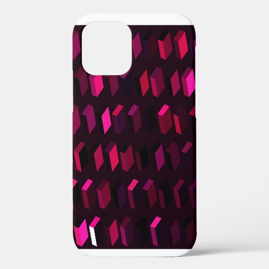 Donkerroze Rhombus: Gradiënt Abstract decor Case-Mate iPhone Case (Achterkant)