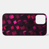 Donkerroze Rhombus: Gradiënt Abstract decor Case-Mate iPhone Case (Achterkant (horizontaal))