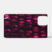 Donkerroze Rhombus: Gradiënt Abstract decor Case-Mate iPhone Case (Achterkant (horizontaal))
