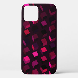 Donkerroze Rhombus: Gradiënt Abstract decor Case-Mate iPhone Case