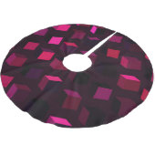 Donkerroze Rhombus: Gradiënt Abstract decor Kerstboom Rok (Gekanteld)