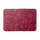 Donkerroze rood magenta faux fonkelt glitters badmat (Voorkant)