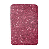 Donkerroze rood magenta faux fonkelt glitters badmat (Voorkant Verticaal)