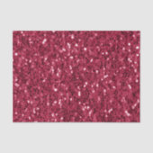 Donkerroze rood magenta faux fonkelt glitters tissuepapier (Voorkant)
