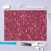 Donkerroze rood magenta faux fonkelt glitters tissuepapier (Craft)