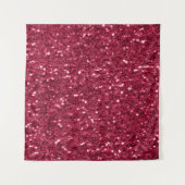 Donkerroze rood magenta faux fonkelt glitters wandkleed (Voorkant (horizontaal))