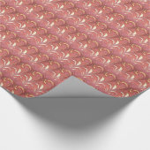 Donkerroze roze inpakpapier (Hoek)