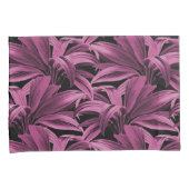 donkerroze tropische palm kussensloop (Voorkant-Rechts)