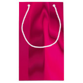 Donkerroze uitgesmeerde kleur klein cadeauzakje (Achterkant)