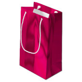 Donkerroze uitgesmeerde kleur klein cadeauzakje (Achterkant Gekanteld)
