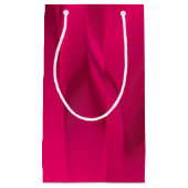 Donkerroze uitgesmeerde kleur klein cadeauzakje (Voorkant)