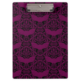 Donkerroze Vampier Vleermuis Patroon Gotisch Klembord