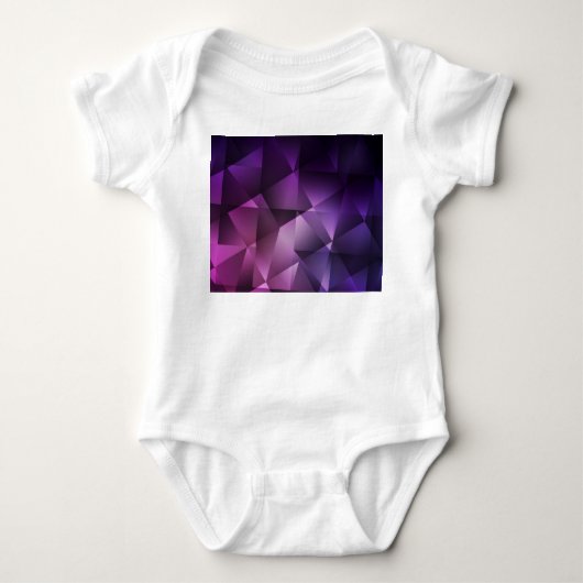 Donkerroze  veelhoekige shimmer romper (Voorkant)