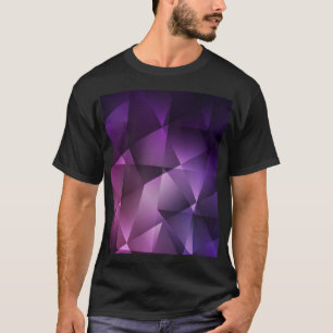 Donkerroze veelhoekige shimmer t-shirt