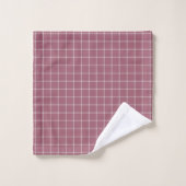 donkerroze vensterruit gingham bad handdoek (Wasdoekje)