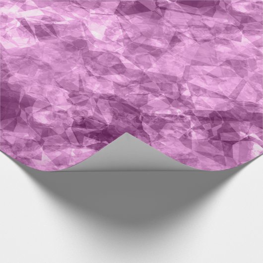 Donkerroze verfijnde textuur cadeaupapier (Hoek)