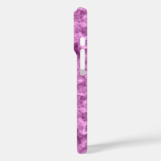 Donkerroze verfijnde textuur Case-Mate iPhone case (Achterkant / Links)