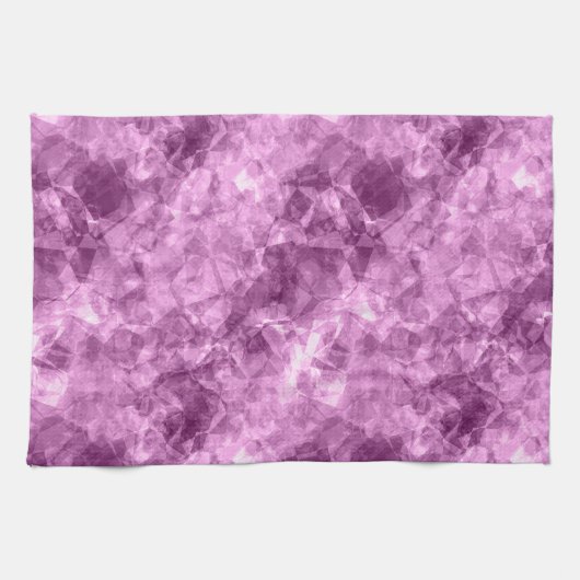 Donkerroze verfijnde textuur theedoek (Horizontaal)