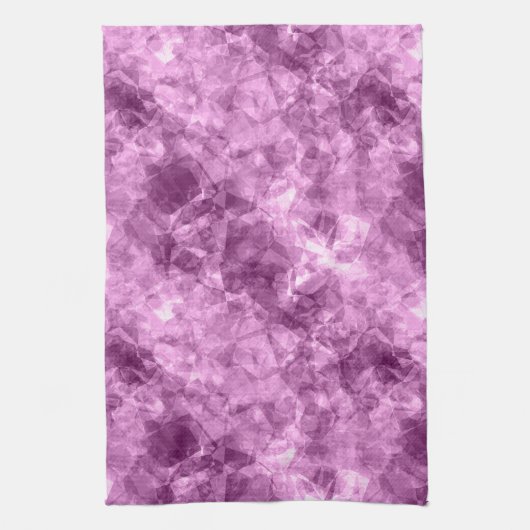 Donkerroze verfijnde textuur theedoek (Verticaal)