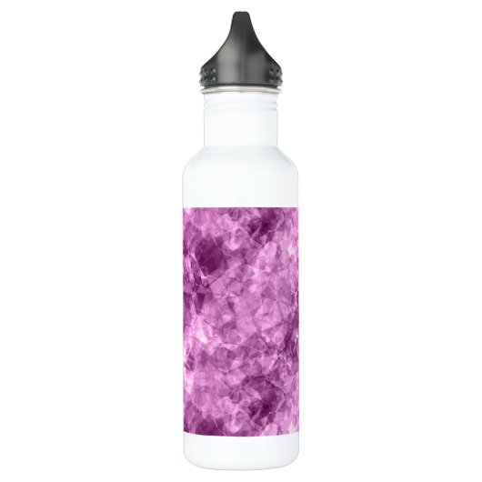Donkerroze verfijnde textuur waterfles  (Links)
