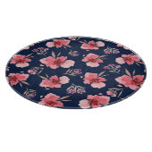 Donkerroze Waterverf patroon Snijplank (Hoek)