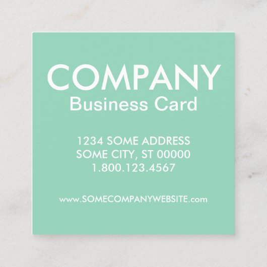 donkerschilderij vierkante visitekaartje (Achterkant)