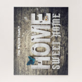 Donkerschors "Home Sweet Home"-roestteken, Legpuzzel (Verticaal)