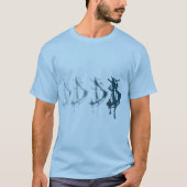 donkerselecte lange hoes van logo t-shirt (Voorkant)