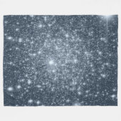 Donkerstalen blauwe fleece deken (Voorkant (Horizontaal))