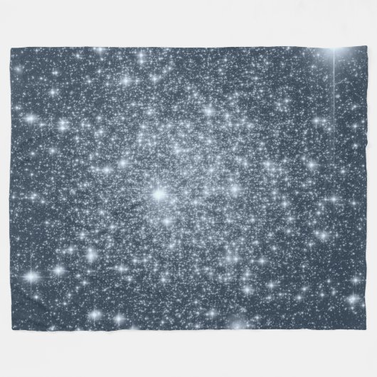Donkerstalen blauwe fleece deken (Voorkant (Horizontaal))