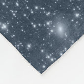 Donkerstalen blauwe fleece deken (Hoek)