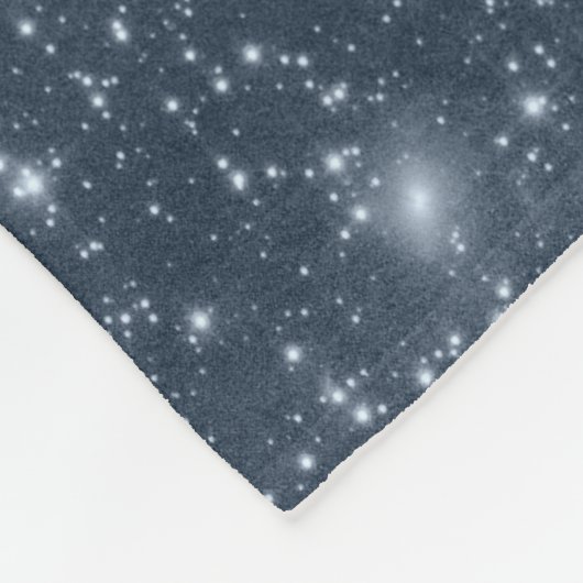 Donkerstalen blauwe fleece deken (Hoek)