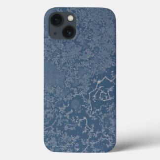 Donkerstalen blauwe ijskristallen Case-Mate iPhone case