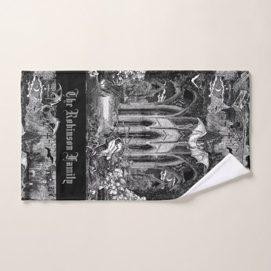 Donkerste Gotische Vampieren Crypt Graves Bats Got Bad Handdoek (Handdoek)