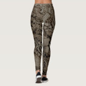 "Donkerste nacht  kant" Leggings (Achterkant)