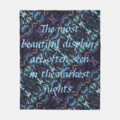 Donkerste Nachten Fleece Deken (Voorkant)