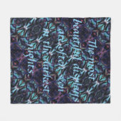 Donkerste Nachten Fleece Deken (Voorkant (Horizontaal))