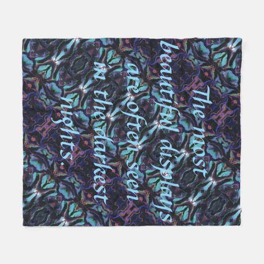 Donkerste Nachten Fleece Deken (Voorkant (Horizontaal))