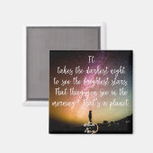 Donkerste nachtmagneet magneet (Voorkant / Achterkant)