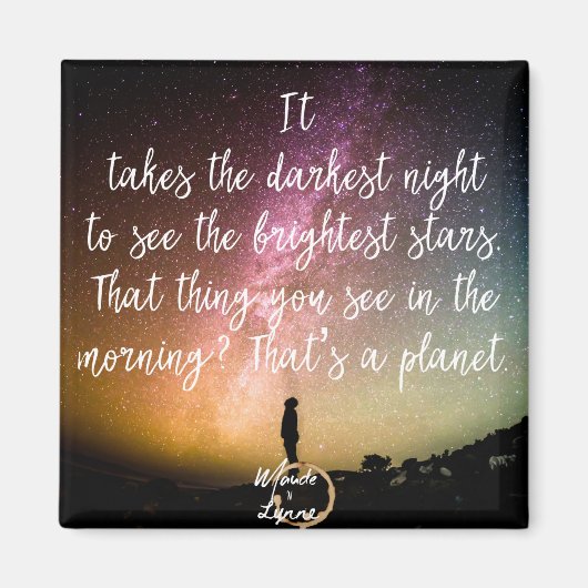 Donkerste nachtmagneet magneet (Voorkant)