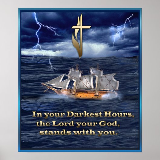 donkerste uren Christelijk poster (Voorkant)