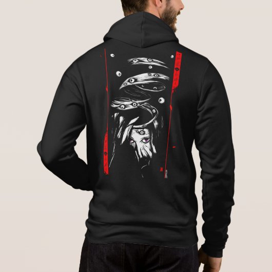 donkerte hoodie (Achterkant)