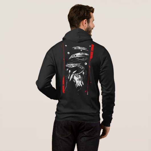 donkerte hoodie (Achterkant volledig)