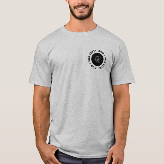 Donkertekst Logo Uniform Personeel T-Shirt (Voorkant)
