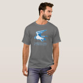 Donkervalk-T-shirt met Light Falcon Graphic T-shirt (Voorkant volledig)