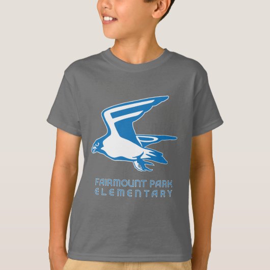 Donkervalk-T-shirt met Light Falcon Graphic T-shirt (Voorkant)
