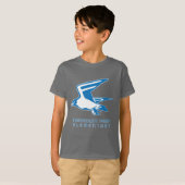 Donkervalk-T-shirt met Light Falcon Graphic T-shirt (Voorkant volledig)