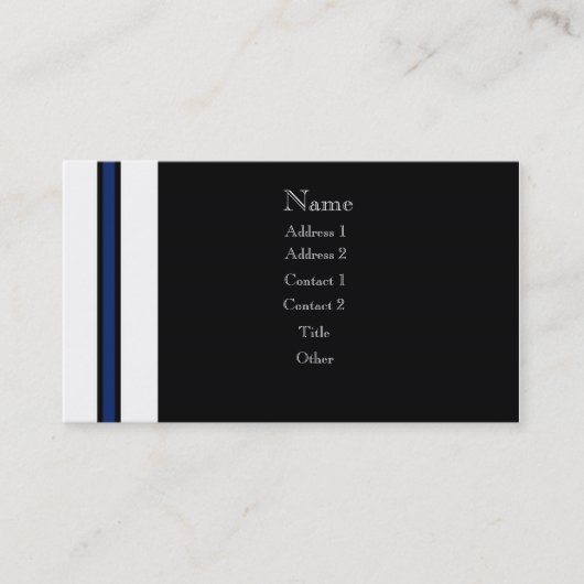 donkervet visitekaartje (Voorkant)