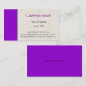 Donkerviolet professioneel elegant modern visitekaartje (Voorkant / Achterkant)